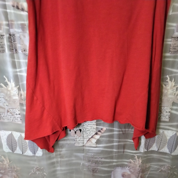 Sundance Red Boho Marguerite Embroidered Floral Eyelet Short Sleeve Tunic XL - Picture 6 of 15